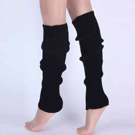 Scaldamuscoli classici in maglia Calzini scaldamuscoli al ginocchio in maglia a costine Calze da donna Calzini alti al ginocchio lavorati a maglia per il massimo comfort