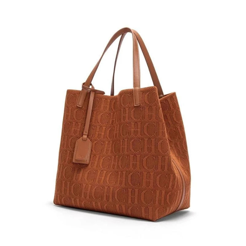 Borse da donna eleganti Borsa di design di grande capacità Borsa a tracolla classica in tinta unitaBorsa tote da viaggio Carolina Herrera