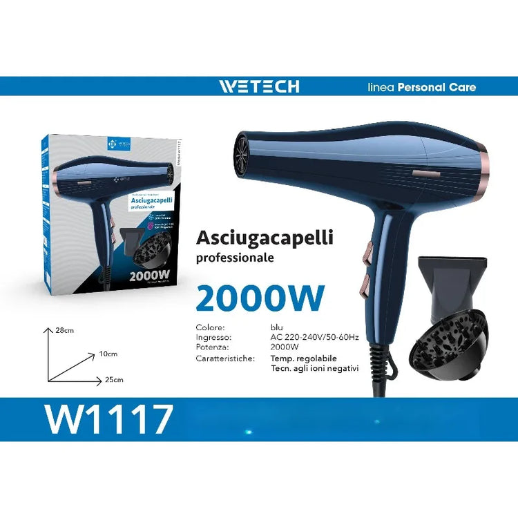 Professional Hair Dryer Collection, Foldable & Compact Household Hair Blow Dryer Series, Multi‑Power 1600‑2200W Ionic Hairdryer for Home Salon Daily Hair Styling