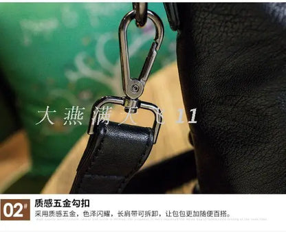 2025 new Genuine Leather Women's Handbags Fashion Soft Lady Tote Bag Shoulder Messenger Bag Large Capacity Portable Rivet Bags