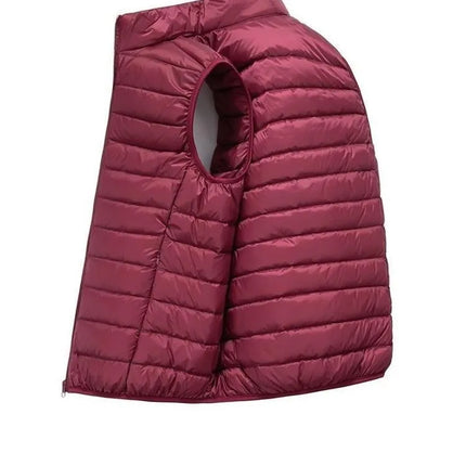 Men' Sleeveless Vest Jackets Winter Fashion Male Cotton-Padded Vest Coats Men Stand Collar Warm Waistcoats Clothing