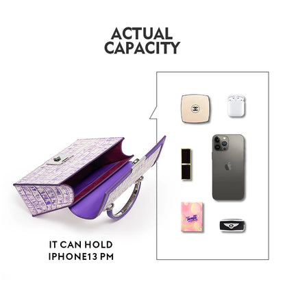 BAFELLI 2025 NUOVA BORSA DA DONNA MARCHIO DI Lusso K GOLD SERIES MODA VIOLA Borsa da sera Spalla Stile invernale Lana CASUALE