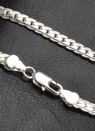 20-60 cm 5 mm colore argento marchio di lusso design nobile collana a catena per donna uomo moda gioielli di fidanzamento di nozze PlatiNum