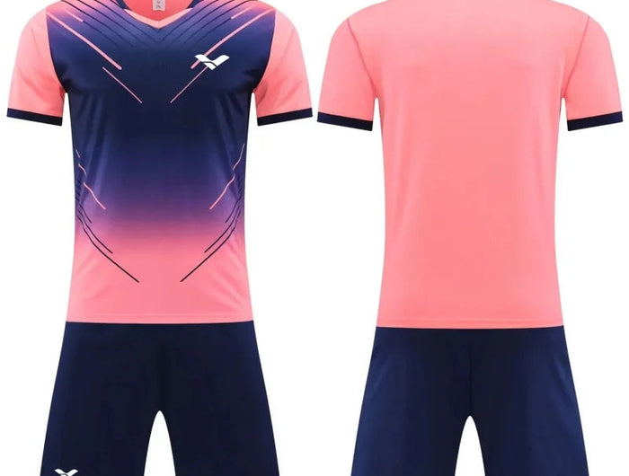 Men's T-shirt And Shorts Set Summer Men's Tennis Short Sleeve T-shirt Stylish And Comfortable Badminton Training Shorts PlatiNum