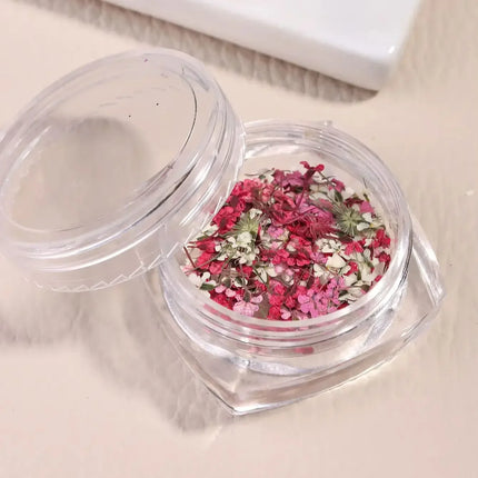 3D Mix Colors Flower Nail Art Sticker Resin - Summer Natural Minced Flowers Decal for Nails Art Accessories&Applique DIY Craft
