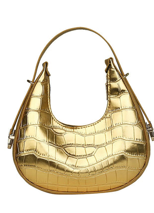 Fashion Stone Pattern Shoulder Bag Women'S Small Handle Underarm Bag Clutch Luxury Women'S Handbag Tote Bag Mini Dumpling Bag PlatiNum