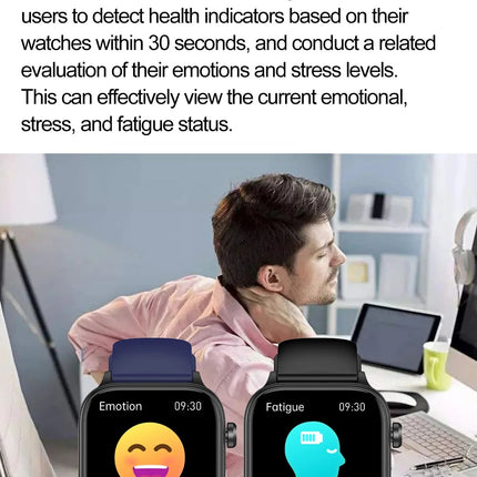 Nuovo 2025 Smartwatch per XIAOM1 con ECG+PPG, Monitoraggio Grasso Sanguigno e Acido Urico, Frequenza Cardiaca, Pressione Sanguigna, Chiamate Bluetooth per Uomini e Donne platinumshop