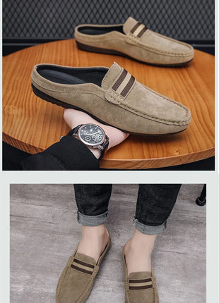 Mocassino 2026 ‌   Scarpe da uomo leggere estive, modello mocassino, slip-on traspiranti casual con mezza soletta, per uomo