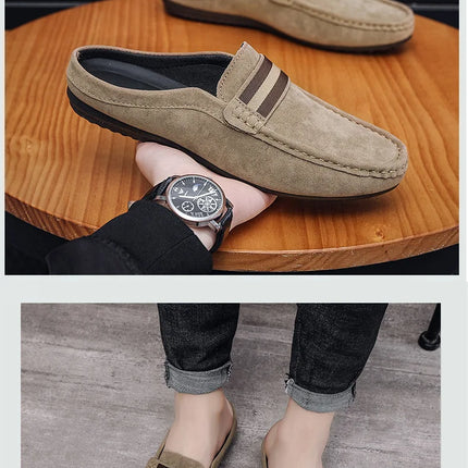 Mocassino 2026 ‌   Scarpe da uomo leggere estive, modello mocassino, slip-on traspiranti casual con mezza soletta, per uomo