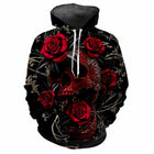 New Flower Fun 3D Harajuku Printing Street Fashion Avant-garde Men's And Women's Soft Comfortable Trend Rose Party Hoodie Top