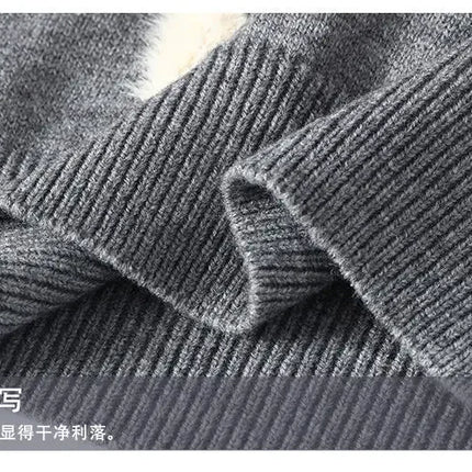 Winter Men Streetwear O-neck Knitted Pullovers Outwear Casual Sweaters New Fashion Man Loose Pullovers Sweaters Male Clothing