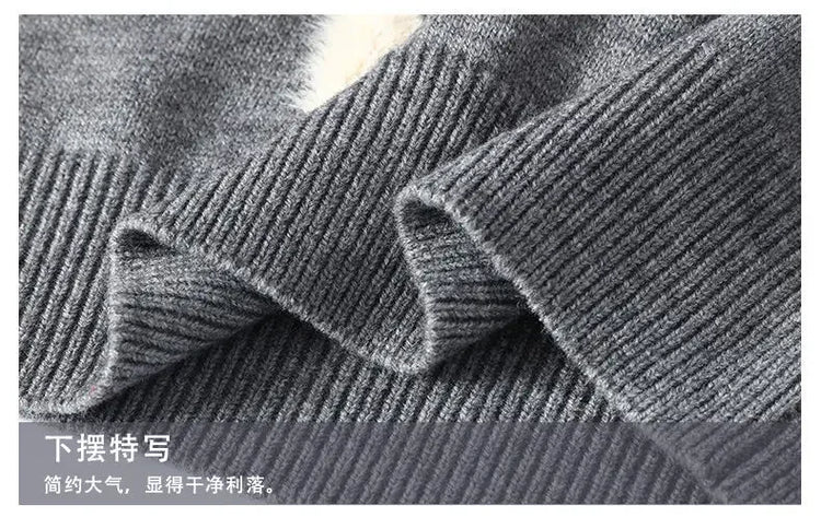 Winter Men Streetwear O-neck Knitted Pullovers Outwear Casual Sweaters New Fashion Man Loose Pullovers Sweaters Male Clothing