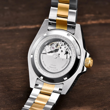 PAGANI DESIGN 2026 43MM Serie Water Ghost Orologio Meccanico da Uomo Automatico con Vetro Zaffiro in Acciaio Inossidabile Impermeabile Sportivo