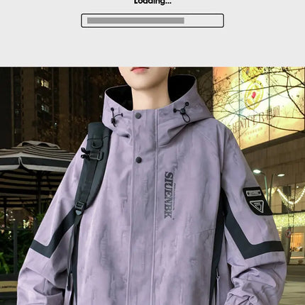 Fashion 2026 Spring Autumn Men's Casual Hooded Jackets Streetwear Windproof Coats Youth Outdoor Plus Size 4XL Hoody Top Clothing
