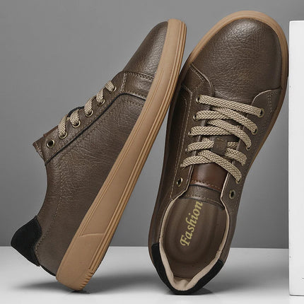 Fashion Brand Men Genuine Leather Shoes Comfortable Man Casual Shoes Outdoor Sports Sneakers Skateboard Footwear Tenis Masculino
