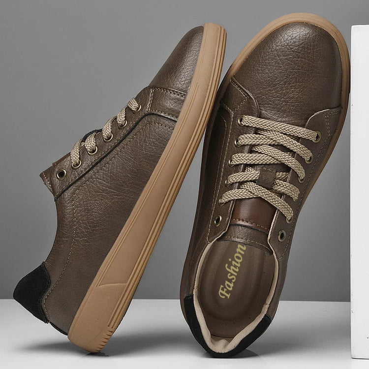 Fashion Brand Men Genuine Leather Shoes Comfortable Man Casual Shoes Outdoor Sports Sneakers Skateboard Footwear Tenis Masculino