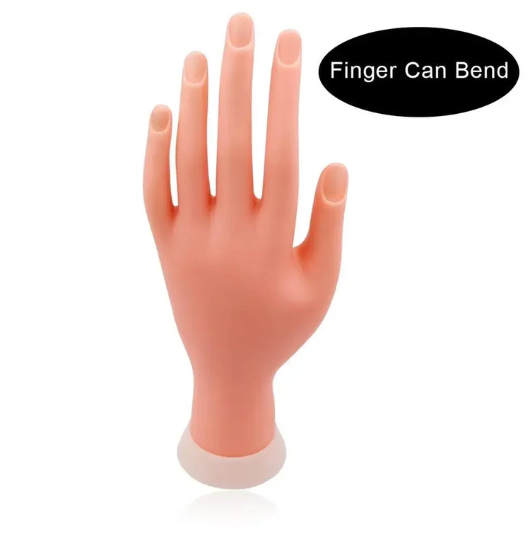 Nail Art Training Fake Hand Display False Tips UV Gel Polish Painting Tools Manicure  Practice Model 2028