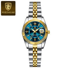POEDAGAR Orologio da polso da donna alla moda Impermeabile Data luminosa Orologi da donna eleganti Orologio al quarzo in acciaio inossidabile per donna Reloj platinumshop