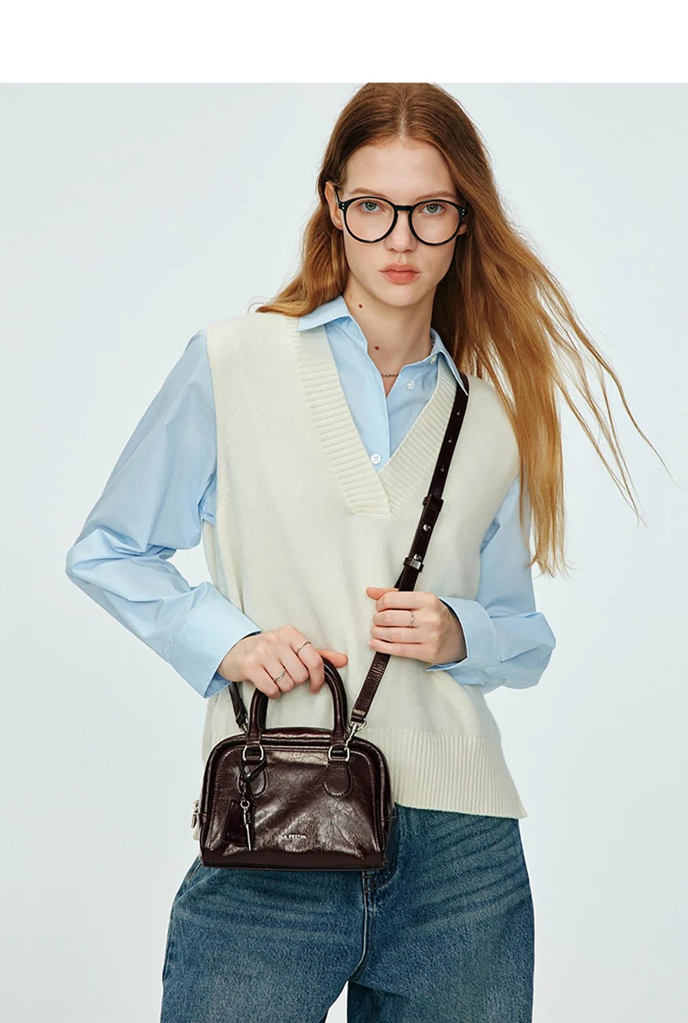 LA FESTIN Original Brand Handbag Women Popular Shoulder Bag Designer Boston Bag Luxury Bag Square Bag Lady Crossbody Bag