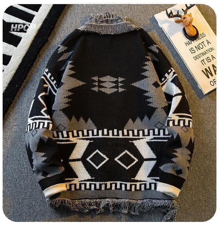 Autumn/winter New Fashion Thicken Warm Knitted Sweater Men's Casual Loose Sports Retro Plus Size High Quality Cardigan Sweater