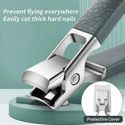 Professional Stainless Steel Nail Clippers Set for Thick Nails Anti-Splash Sharp Trimmer Nail Pedicure Manicure Tools for Men 2028
