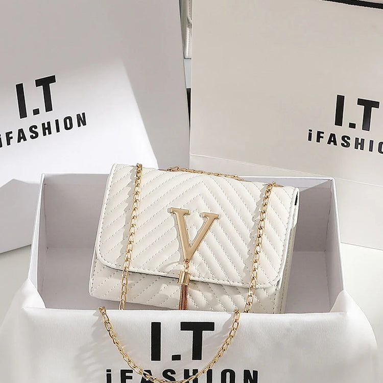 Embroidery Women Crossbody Bag 2023 Thread Luxury Handbag Shoulder Bags Brand Sequined Tassel Clutch Small Bag and Purse Party PlatiNum