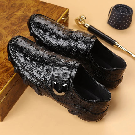 Mocassini Estivi da Uomo per Matrimonio, Scarpe Eleganti da Passeggio, Mocassini da Guida, Nuovi Arrivi Scarpe Casual da Uomo in Pelle Spaccata Slip-on, Scarpe Basse da Uomo