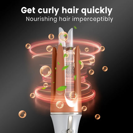 Auto Rotating Hair Curler 3 grades 33mm Silver Automatic Curling Iron  Female Hair Styling Tool Big Wave beauty salon Tool
