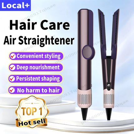 SenCiciMen 2 IN 1 High Quality Hair Straightener Hair Dryer Negative Ion Flat Iron Can Use for Wigs No Damage Hair Hot Styling Tools For Less Frizz Shinier & Smoother Air Straighteners For Women Gift