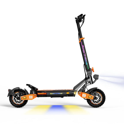 Potente Monopattino Elettrico T2 Master, 2400W, 52V 20.8Ah, Autonomia 65km, Doppio Motore, Pneumatici All-Terrain da 10'', Pieghevole
