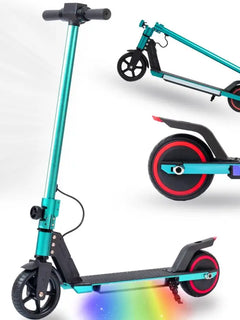 Monopattino Pieghevole da 6.5'' per Bambini dai 6 ai 12 Anni, 60Wh, Autonomia 5-8km, Velocità 14km/h, Capacità di Carico 50kg, con Freno EBS e a Pedale