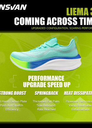 IRUNSVAN Men's Carbon Plate Sneakers Professional Marathon Racing Running Shoes High Quality  Shoes Comfortable Sports Shoe PlatiNum