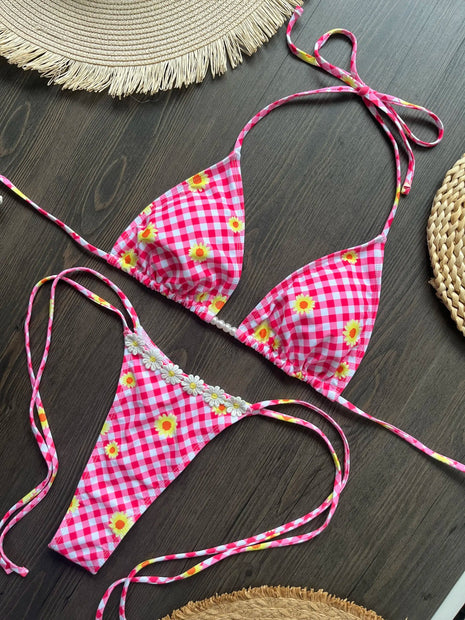 Micro Bikini 2025 Costume da bagno donna sexy Costumi da bagno Perizoma femminile Bikini Set Biquini Costume da bagno Stampa Costumi da bagno Beachwear platinumshop