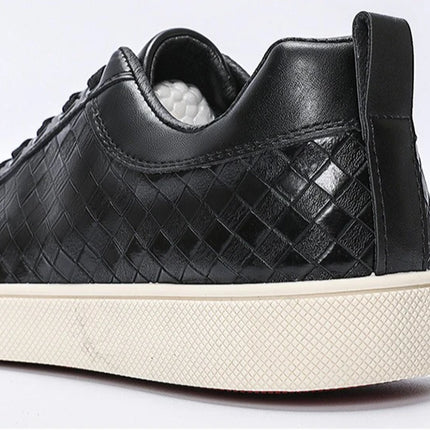 New Spring Autumn Low Cut Men's Board Shoes Fashion Lightweight Plaid Men's Casual Single Shoes