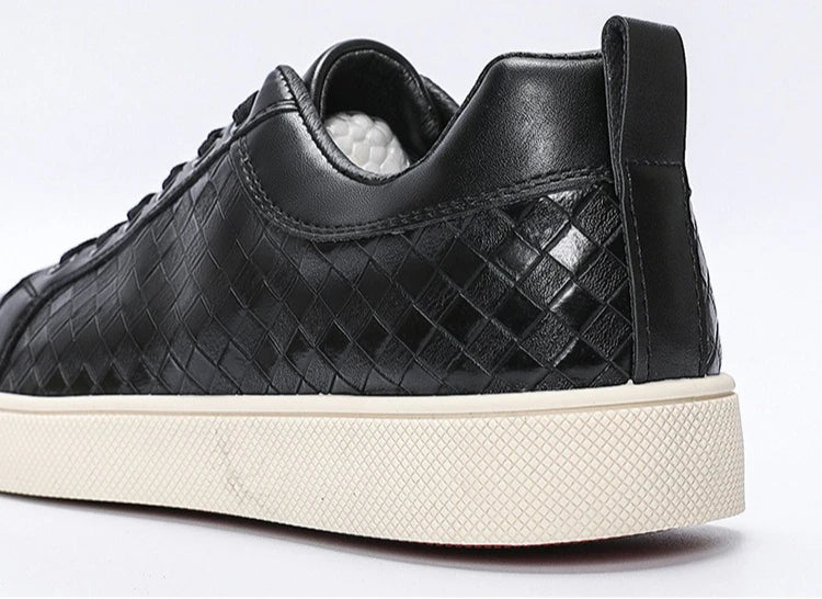 New Spring Autumn Low Cut Men's Board Shoes Fashion Lightweight Plaid Men's Casual Single Shoes