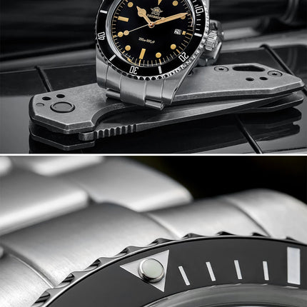 ADDIESDIVE 39mm Men's Analog Quartz Watch Ceramic Bezel K1 Domed Glass 200m Water Resistance C3 Super Luminous  Men's Dive Watch