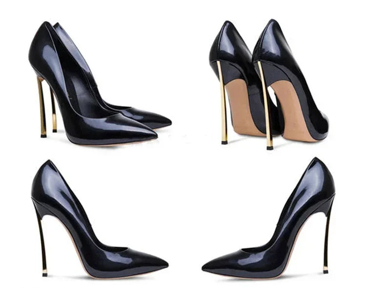 【Measure your feet length before order】Luxury Designer Women Pumps Stiletto High Heel Sexy Fetish Party Zapatos De Tacon C-PU-1