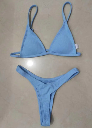 2 pezzi/set bikini da donna sexy set costumi da bagno da donna con cinturino per spaghetti senza fili ad asciugatura rapida platinumshop