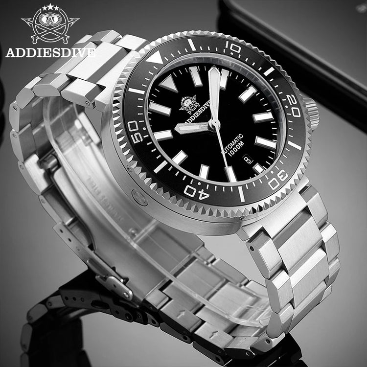 ADDIESDIVE Men's Luxury Watch 1000m Diver's Watch Waterproof Luminous Sapphire Glass Reloj Hombre Automatic Mechanical Watches