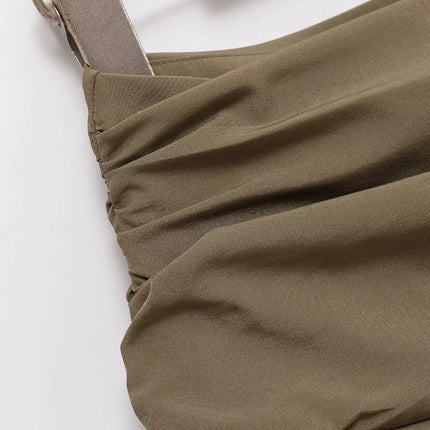 ETJ 2025 Sommer Damen Neue Mode Sexy Hot Girl Stil Rüschen gestapelt Dekoration Rock Hose Kurze Mid-Waist