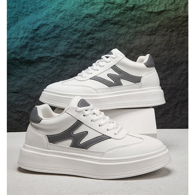 Hot selling Breathable Thick soled Trendy waterproof Durable Casual height increasing shoes Increase by 6 centimeters