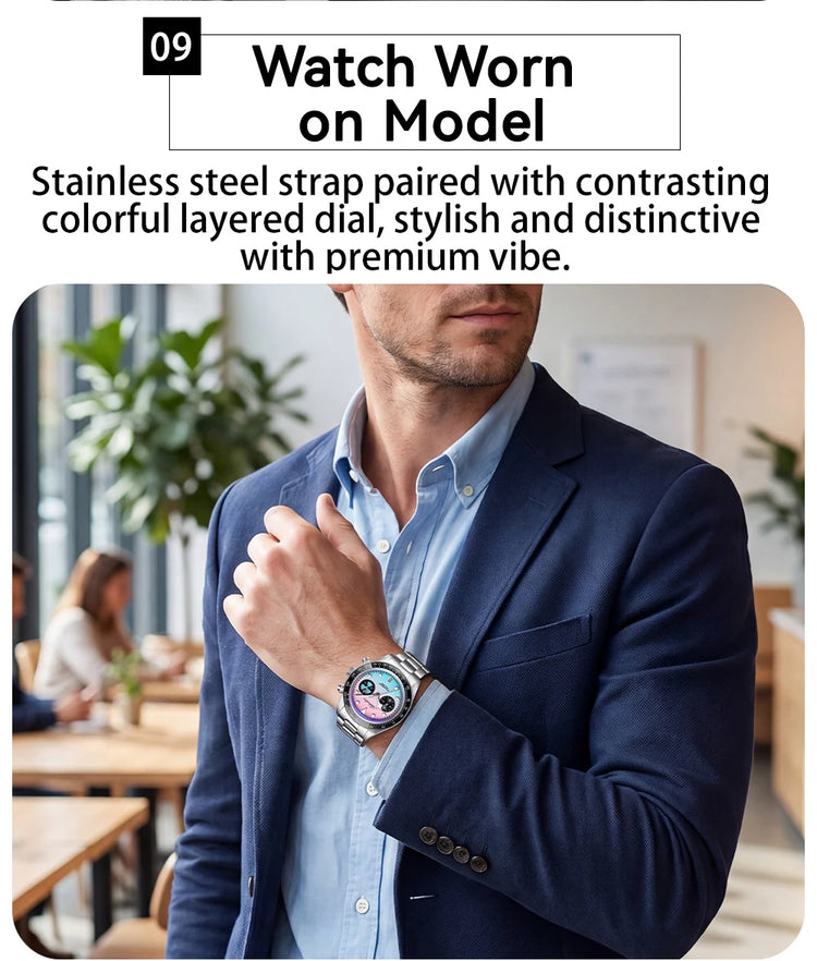 ADDIESDIVE Hight Quality Men's Watch VK64 Chronograph Super Luminous Ceramic Bezel Wristwatch Calendar 10Bar Waterproof Watches