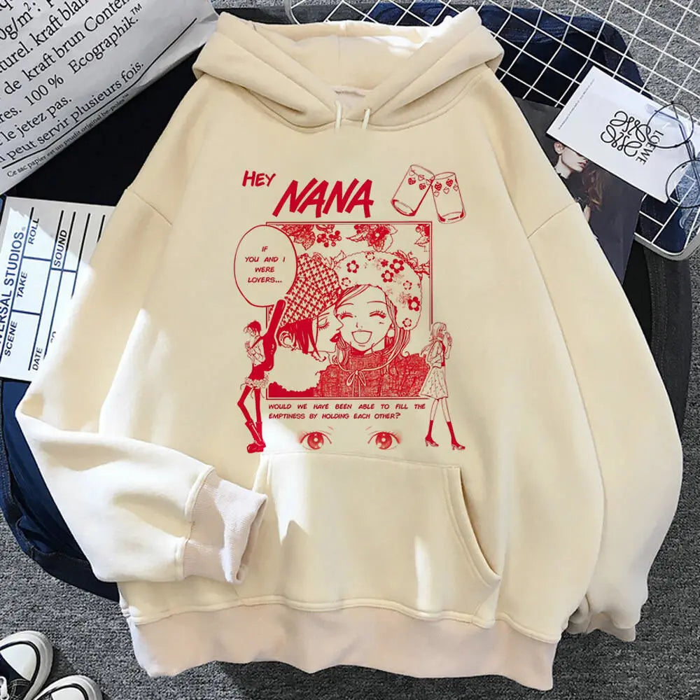 Nana hoodie anime sweater trendy modern style Y2K harajuku designer girl tracksuits printed design athleisure pattern