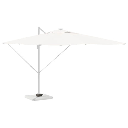 Support de Parasol Argent 23x14x6 cm Base de Parasol de Table de Jardin Plage avec Base Lestée
