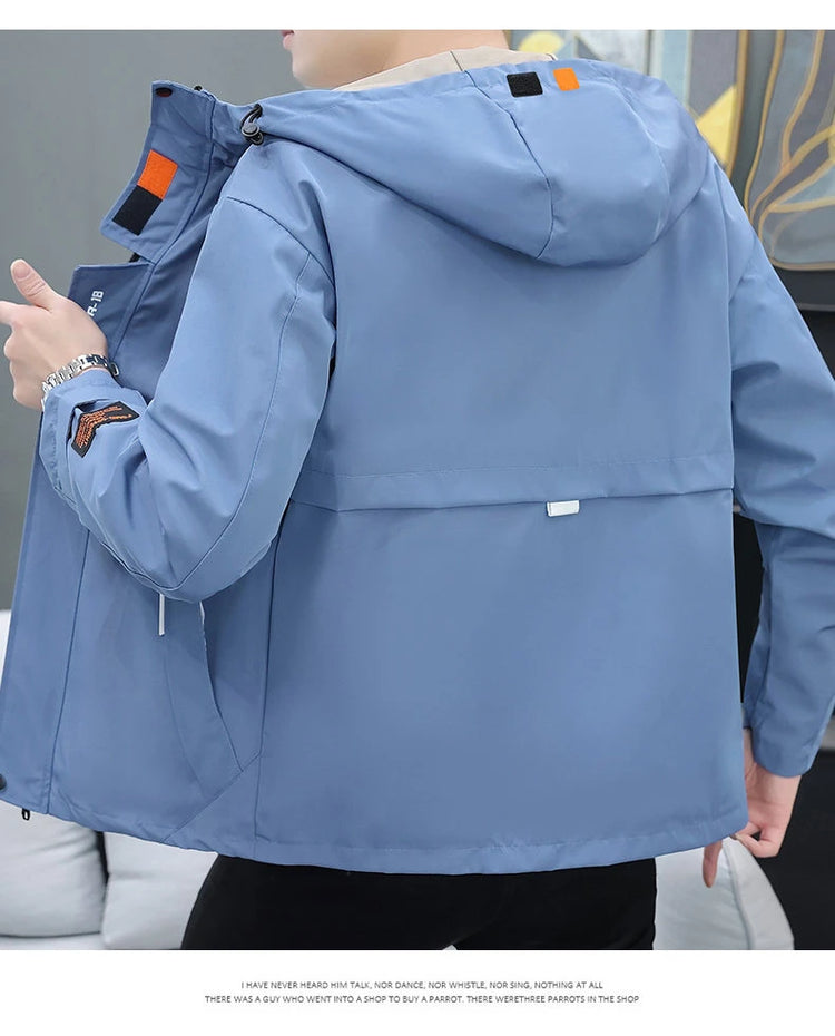 Men's Autumn/Winter Jackets New Arrived Trendy Brand Couple Jacket Men's Women's Handsome Casual Hooded Work Jacket Coat