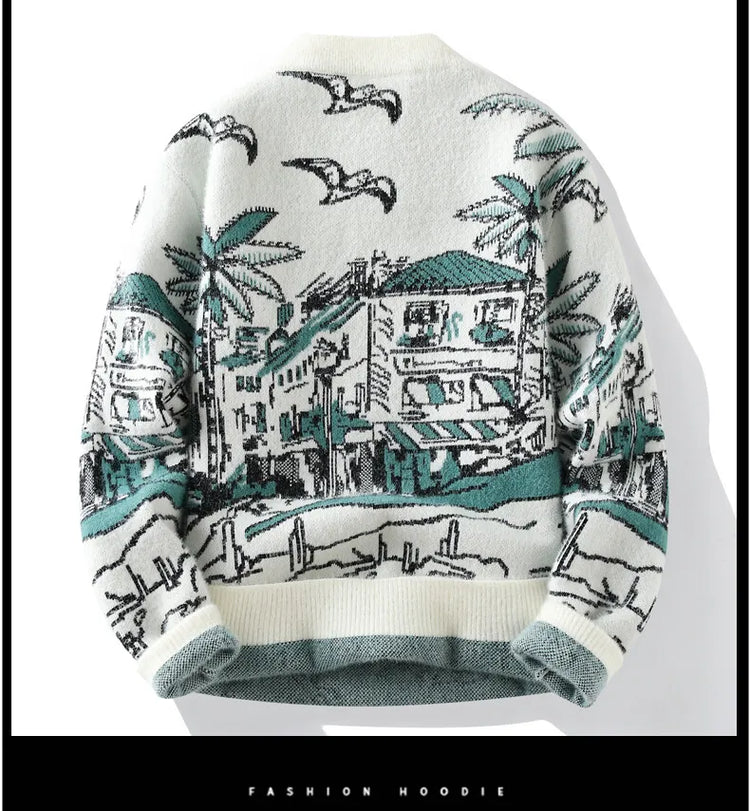 Men Knitted Sweater Stripe Pullovers Printing Round Neck Sweater Autumn/Winter Designer Quality Casual Men Clothing Jumper
