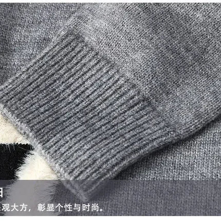 Winter Men Streetwear O-neck Knitted Pullovers Outwear Casual Sweaters New Fashion Man Loose Pullovers Sweaters Male Clothing