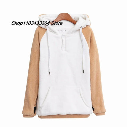 DTR Totoro cosplay sweater Kawaii Hoodie Sweatshirt My Neighbor Coat Fleece Overcoat With Ears Harajuku Cute Jackets ChristmaDTR