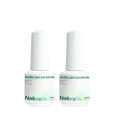 Nailpop Cat Eye Gel Polish 15ml HEMA/TPO Free Magnetic Nail Varnish Coarse Fine Glitter Particles Effect UV/LED Cured DIY 1pc