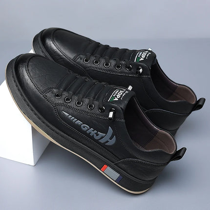 Scarpe casual da uomo alla moda Scarpe semplici da uomo retrò in vera pelle Scarpe da lavoro formali eleganti per pendolari Mocassini con consegna gratuita